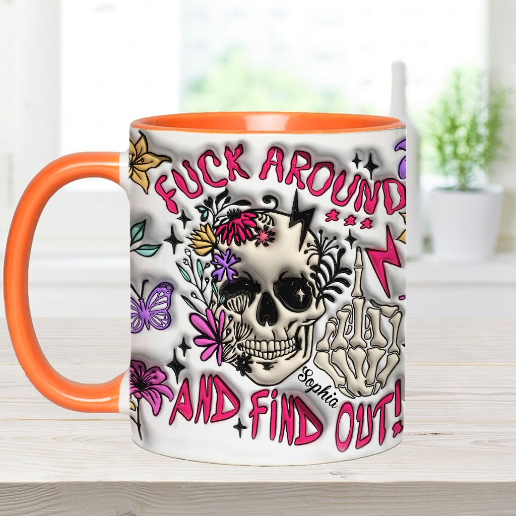 Fais des bêtises et découvre la vérité - Mug personnalisé à motif crâne