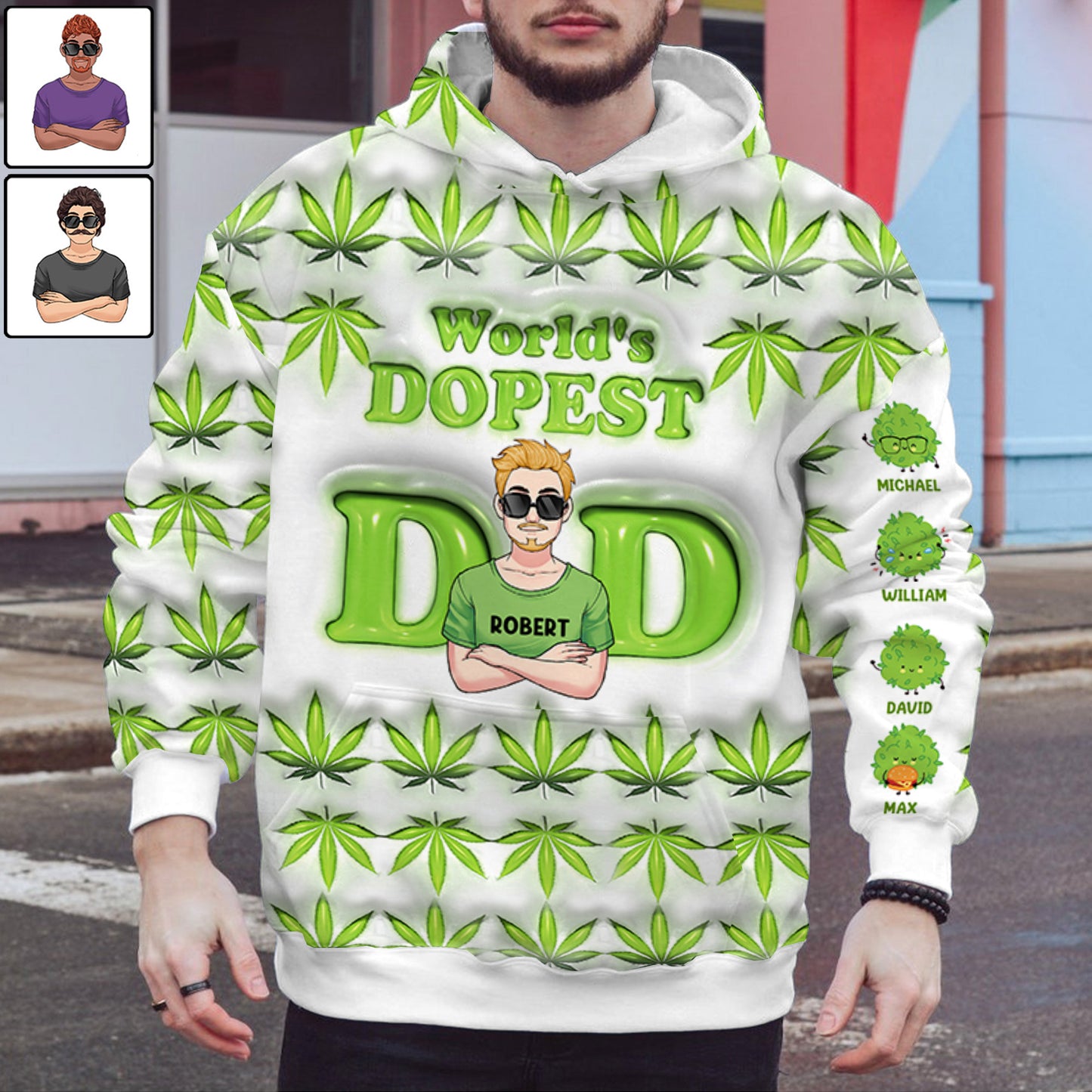 Le papa le plus cool du monde - T-shirt personnalisé pour papa