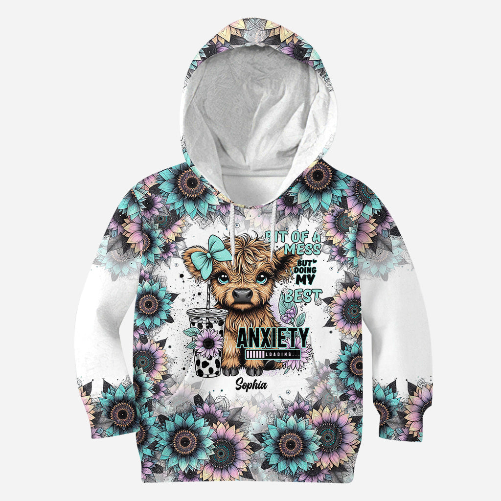 Bit Of A Mess But Doing My Best - Personalized All Over Shirt