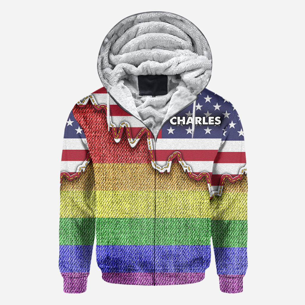 Je suis courageux, je suis meurtri. True Colors - T-shirt personnalisé de soutien LGBT.