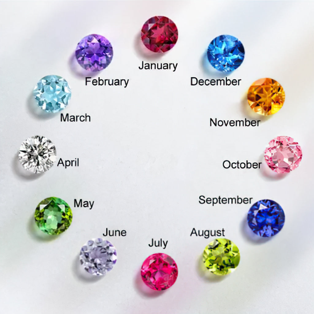 Collier pendentif rond avec breloques pour maman - Collier pendentif rond personnalisé pour maman avec breloques