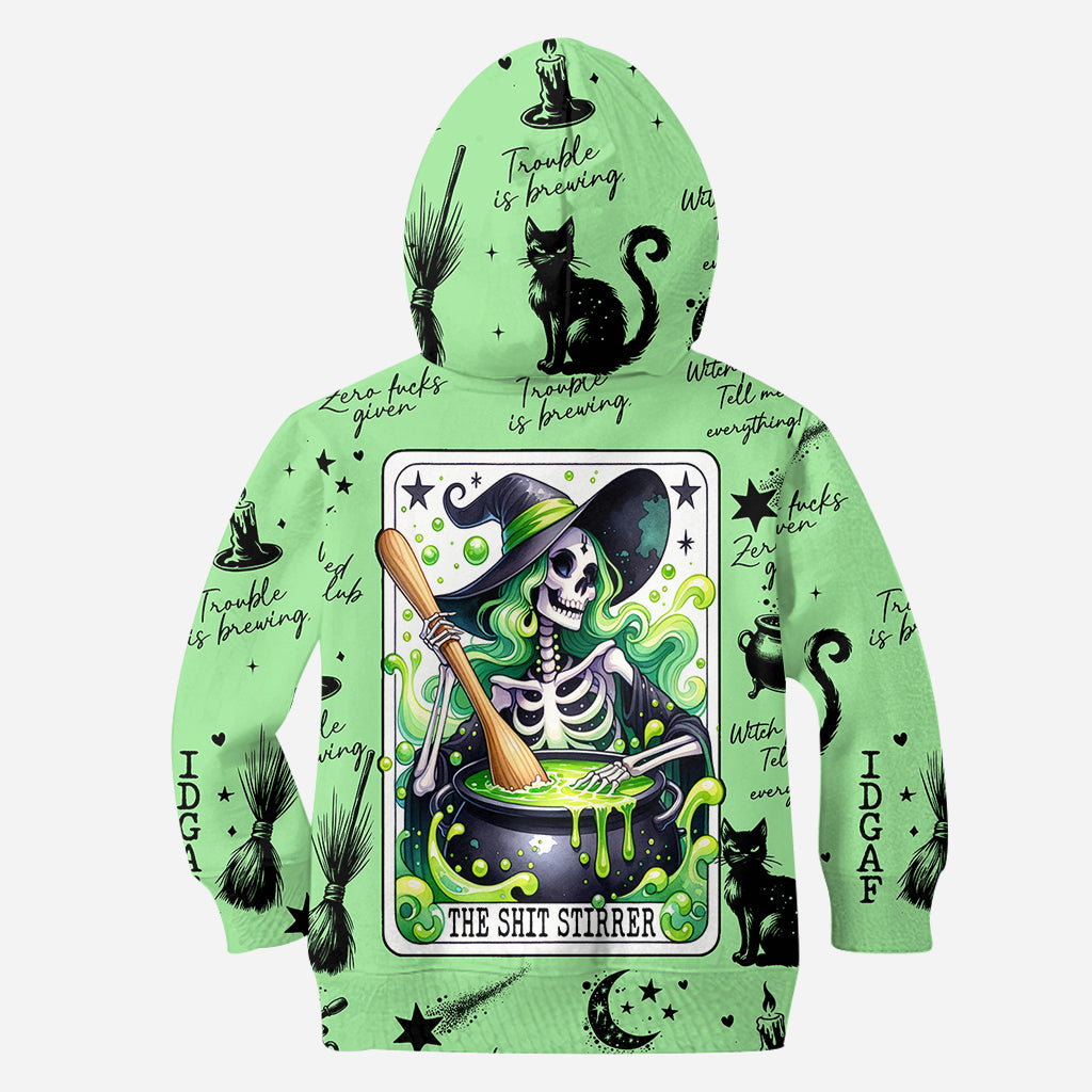 T-shirt personnalisé « La faiseuse de troubles » - Sorcière intégrale