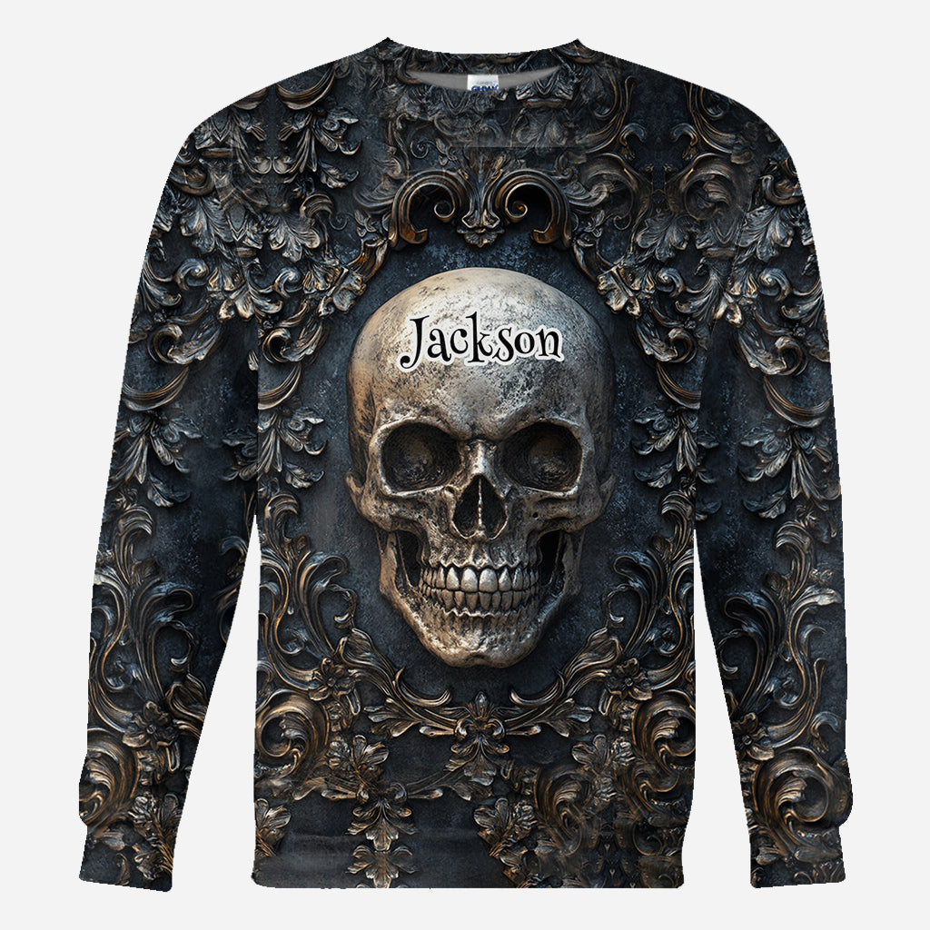 Vintage Skull - Personalized Skull All Over Shirt