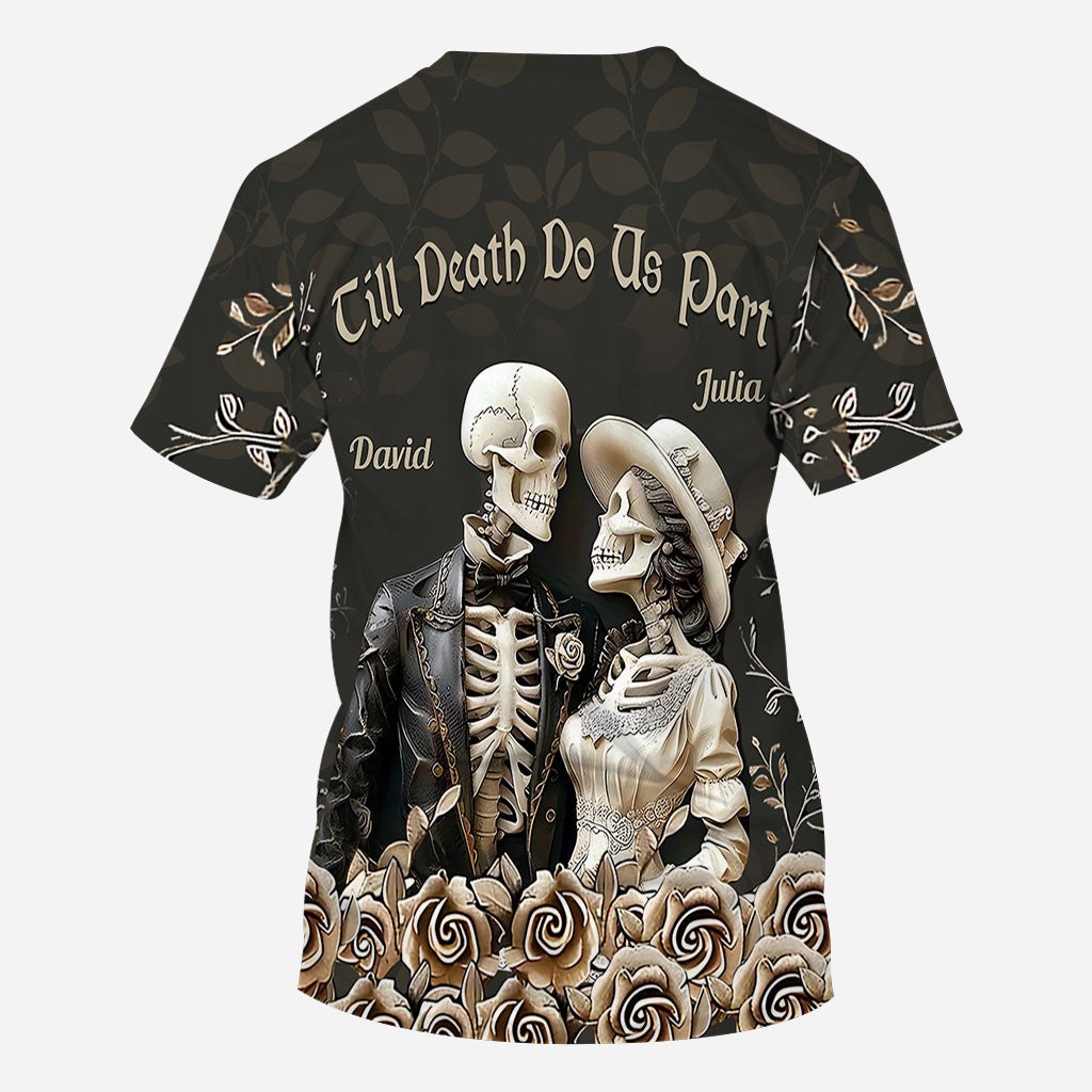 Jusqu'à ce que la mort nous sépare - T-shirt personnalisé pour couple
