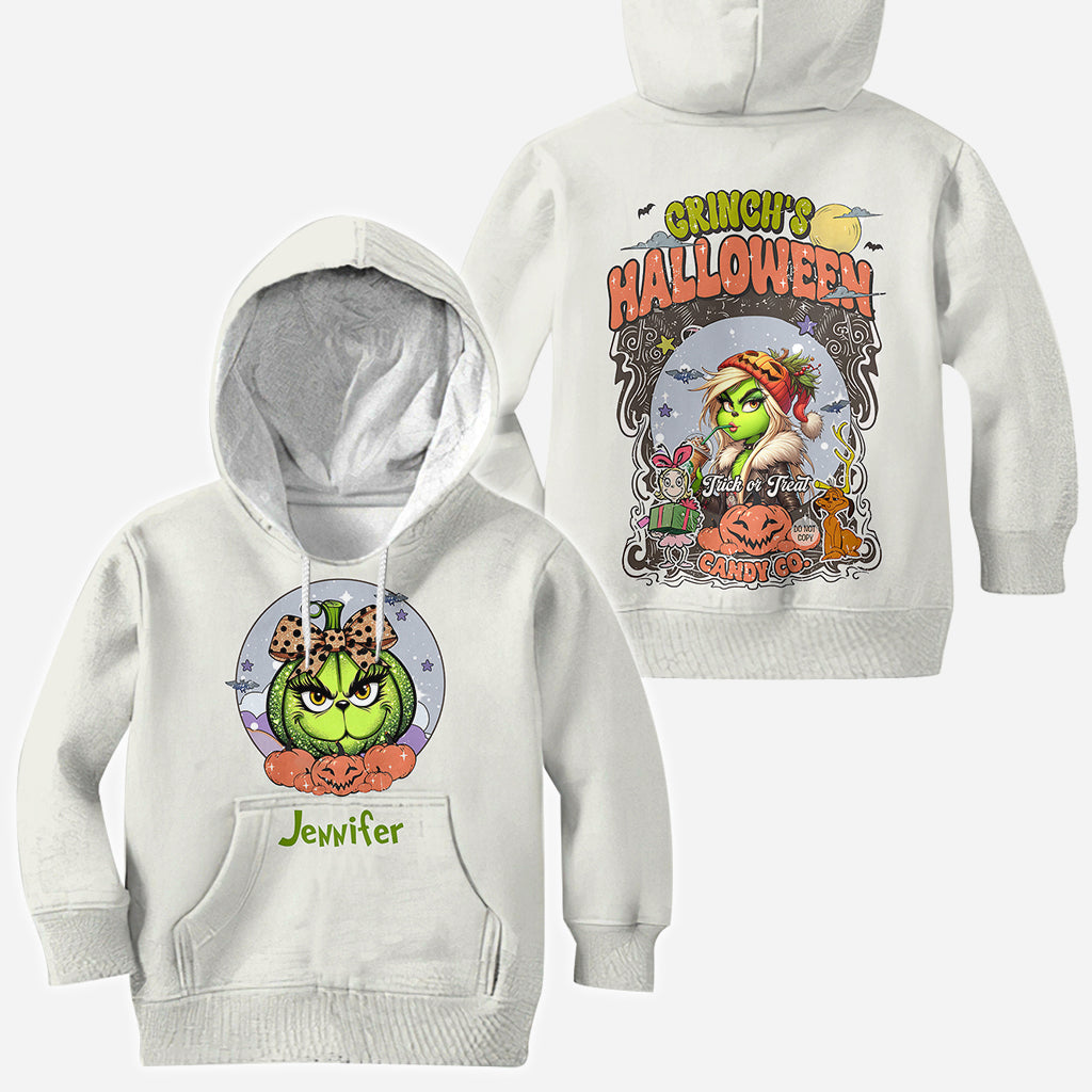 T-shirt personnalisé Green Pumpkin Mama Any Title - Vol de Noël sur toute la surface