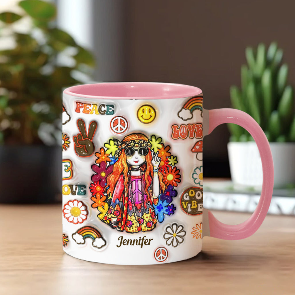Les vieilles hippies ne meurent pas, elles se transforment en grand-mères folles - Mug personnalisé à l'esprit hippie