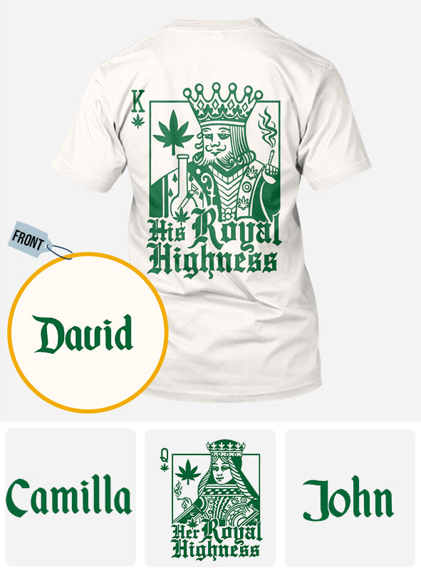 The Royal Highness - Personalized Weed All Over Shirt