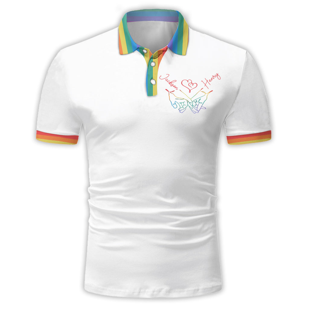 Je te soutiens - Polo personnalisé de soutien LGBT