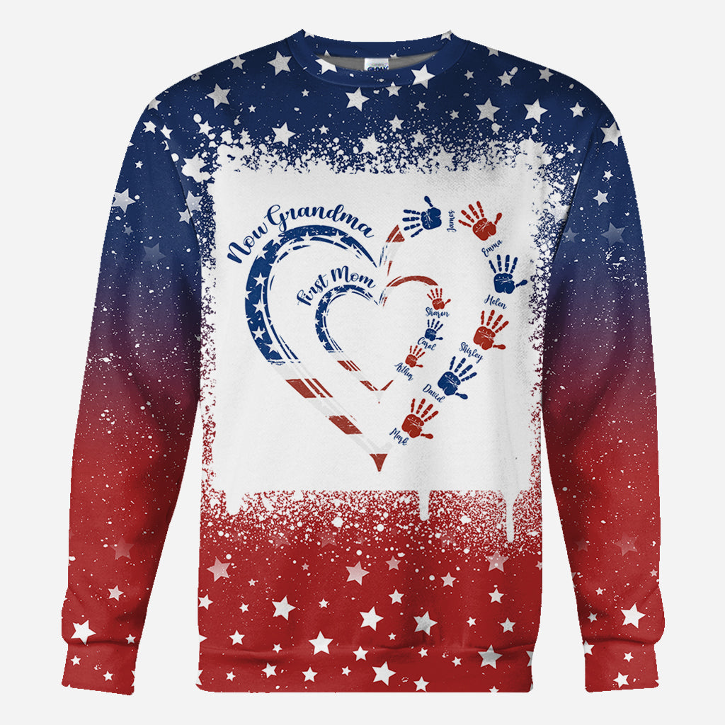 Première maman, maintenant grand-mère - T-shirt personnalisé « Grand-mère »