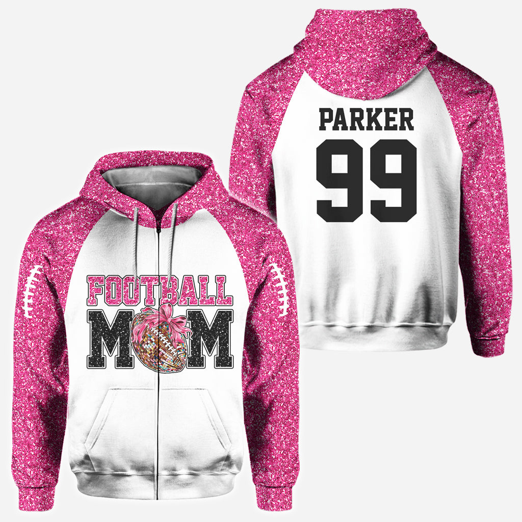 Football Mom Croquette - Personalized Football All Over Shirt