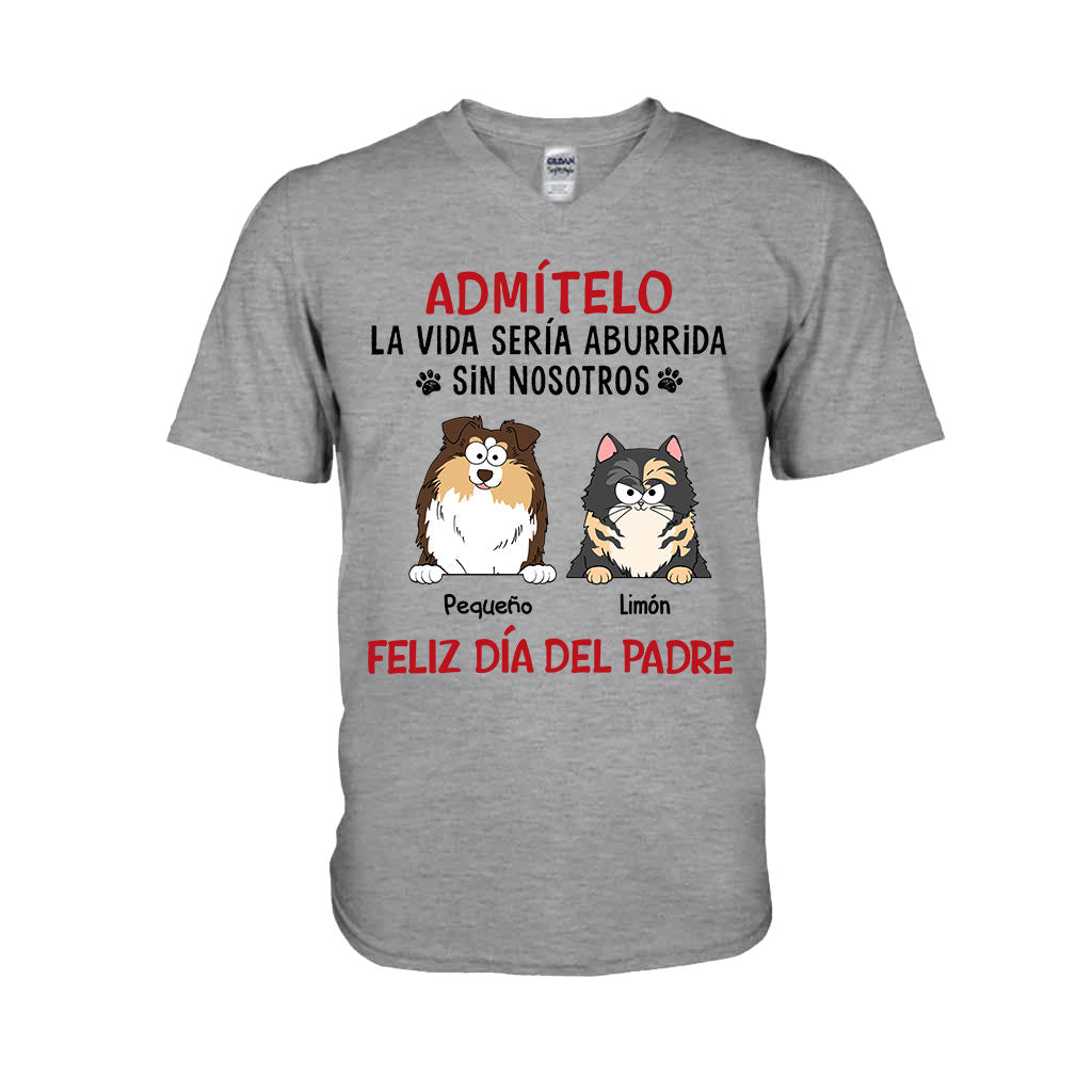 La Vida Sería Aburrida Sin Mí - Personalized Dog T-shirt And Hoodie