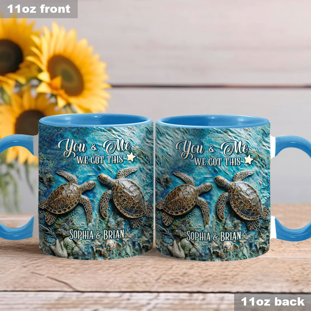 Toi, moi et la mer - Mug personnalisé pour couple