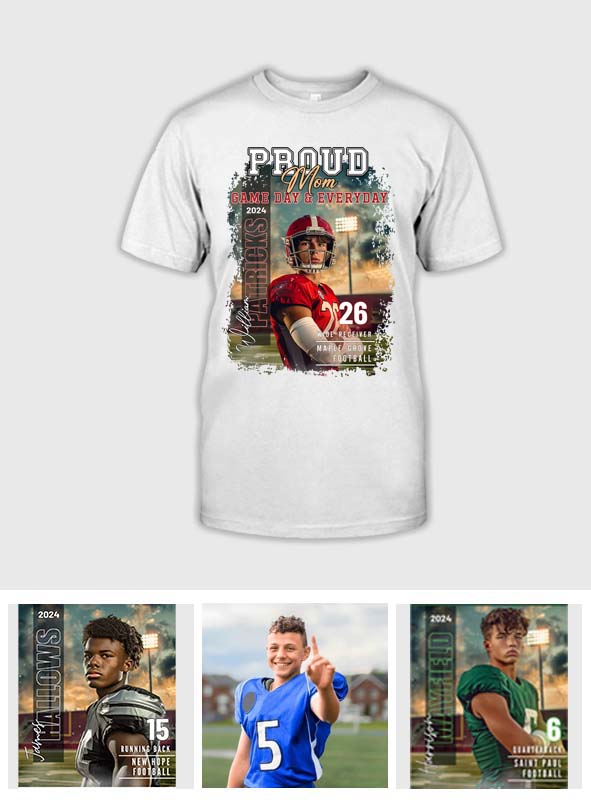 Maman/Papa/... Jour de match et au quotidien - T-shirt et sweat à capuche de football personnalisés