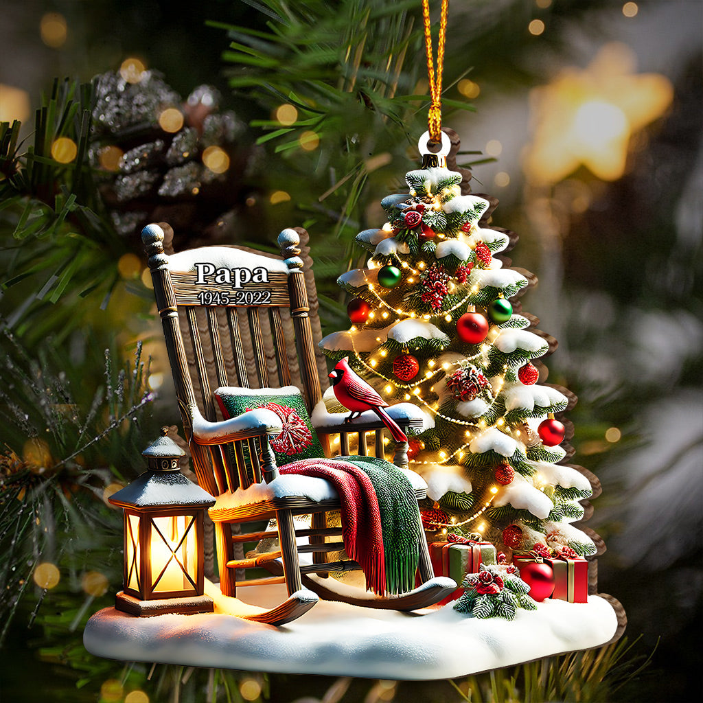 Noël au paradis - Ornement commémoratif personnalisé