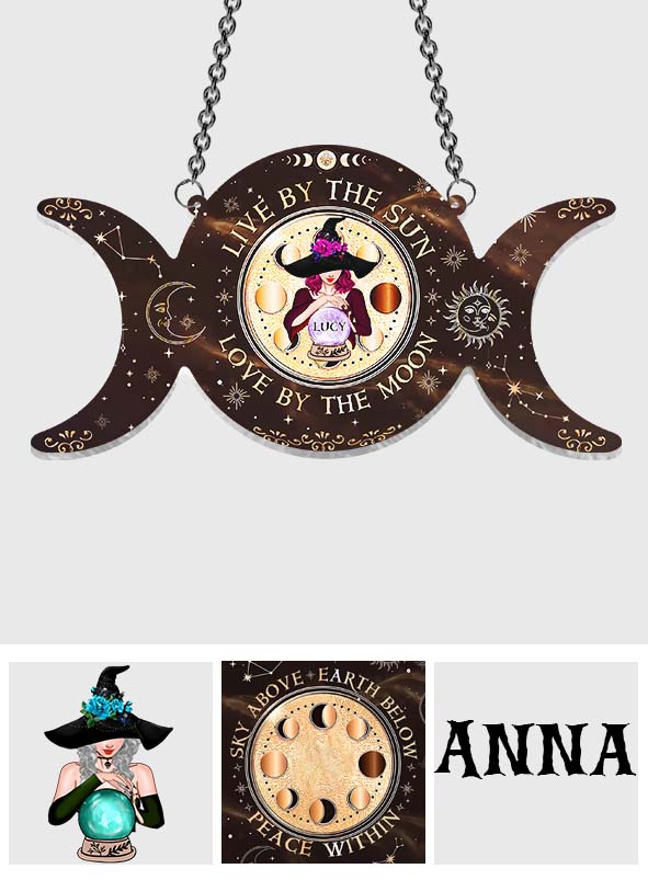 Comme en haut, comme en bas - Attrape-soleil personnalisé à suspendre à la fenêtre, inspiré des sorcières 