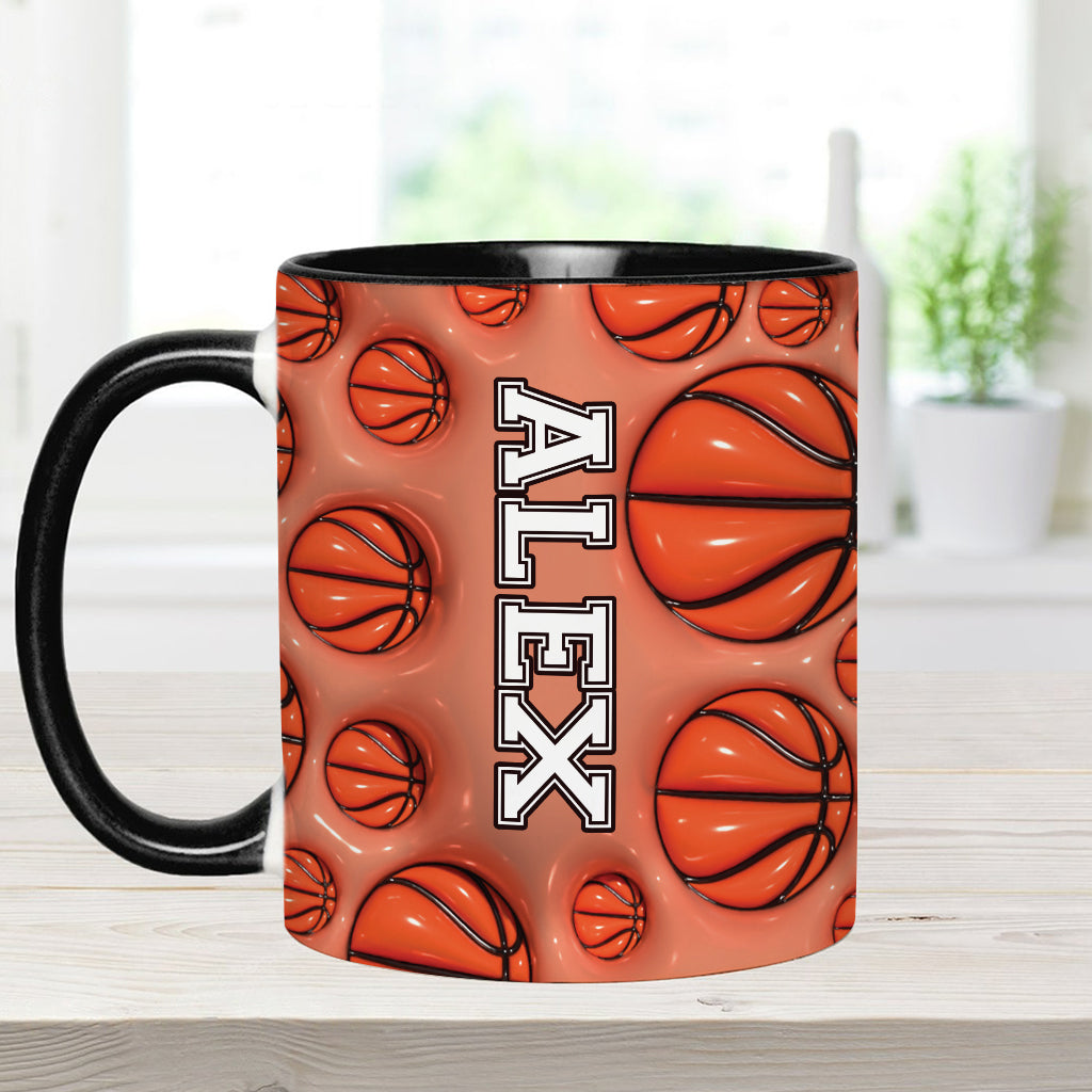 Basketball Lovers - Personalized Basketball Accent Mug