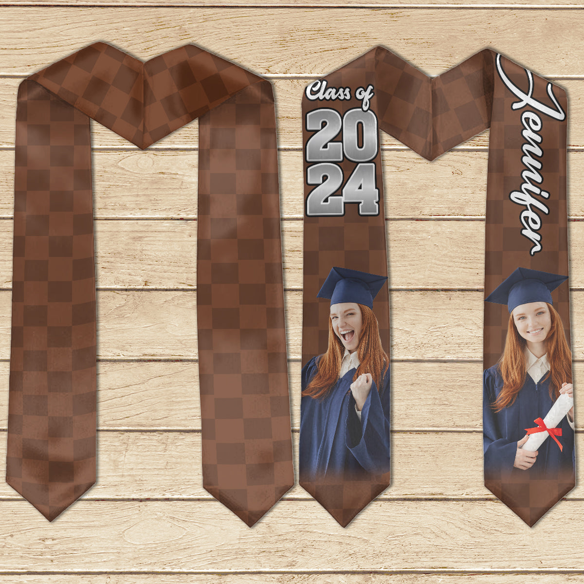 Photo Custom Graduation Stole Sash - Personalized Graduation Graduation Stole