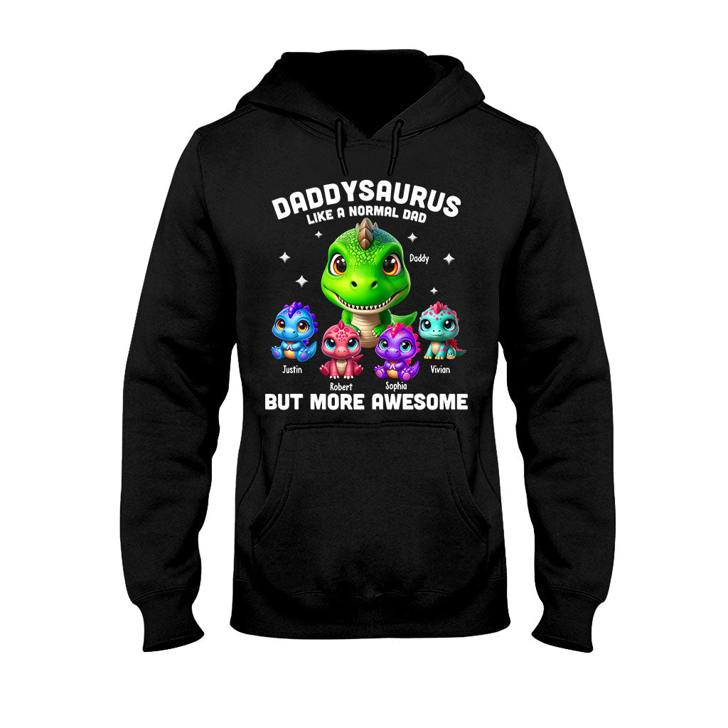 Daddysaurus Grandpasaurus 3D Dinosaurs - Personalized Father T-shirt And Hoodie