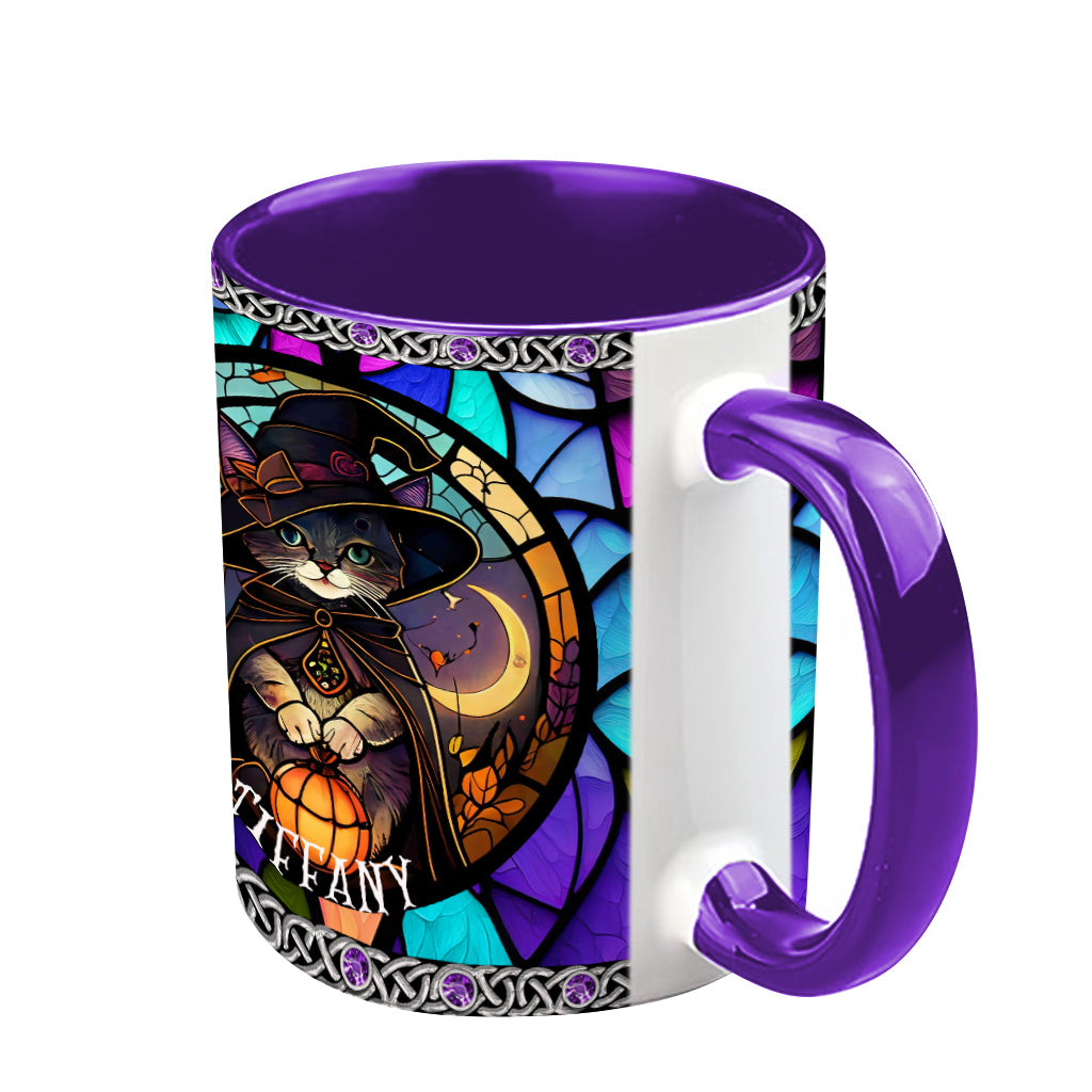 Mug personnalisé Sorcière en vitrail - Magnifique mug à motif sorcière