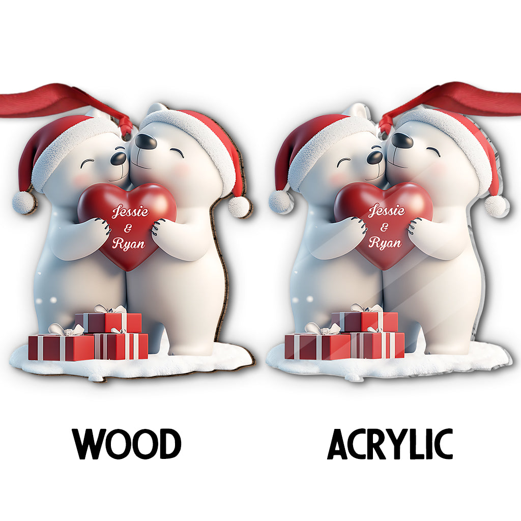 You & Me This Christmas - Personalized Couple Ornament