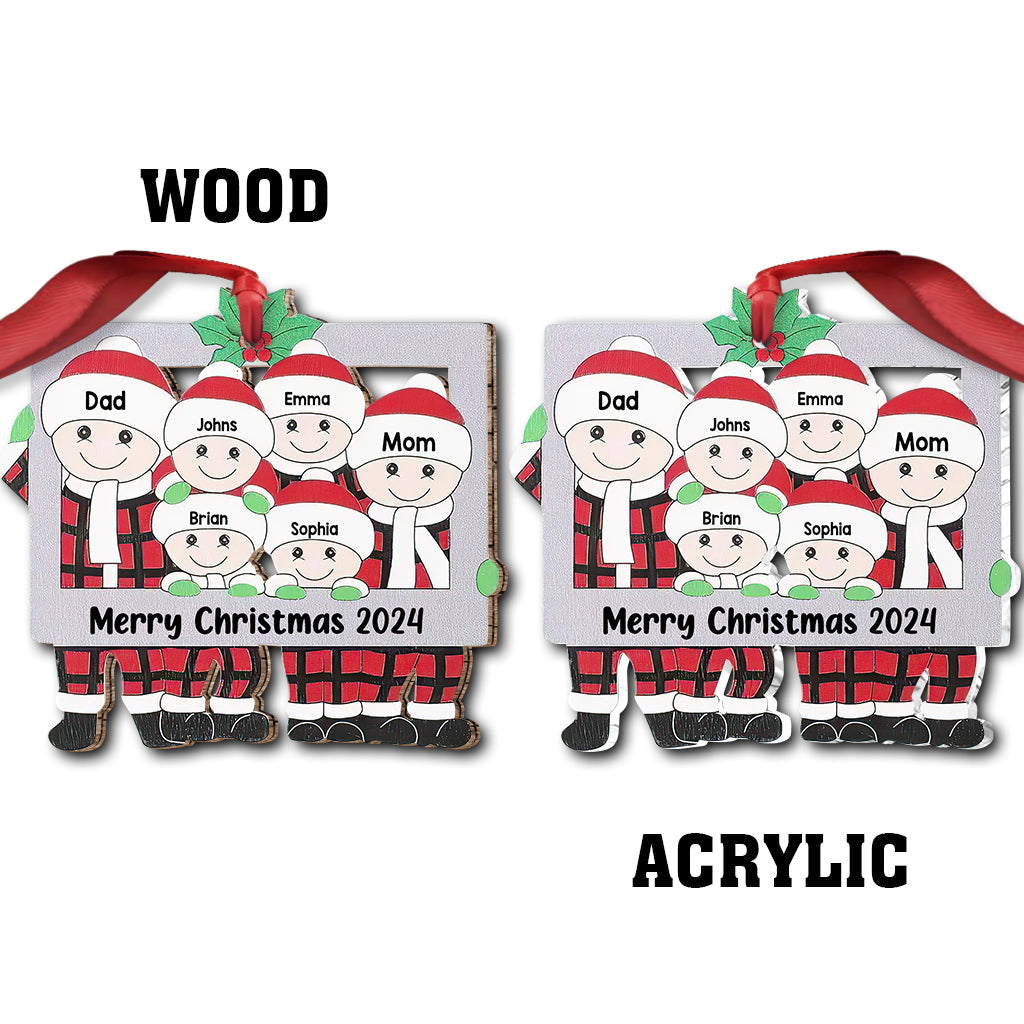 Merry Christmas - Personalized Family Ornament