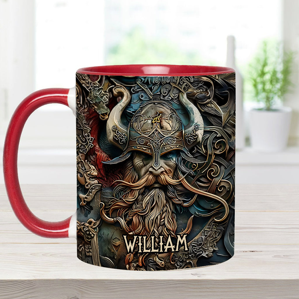 Mug personnalisé « Héros Viking Vintage » - Mug Viking à l'accent viking