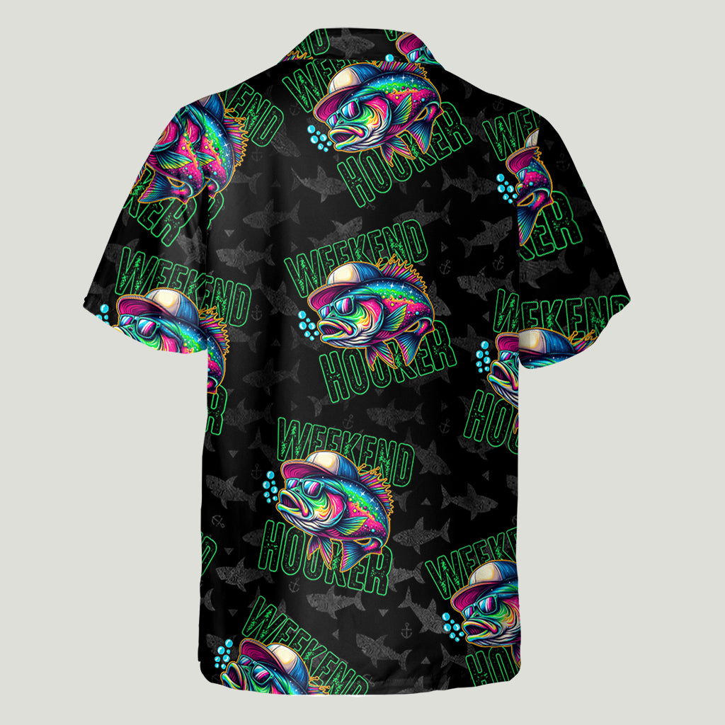 Chemise hawaïenne de pêche personnalisée Weekend Hooker