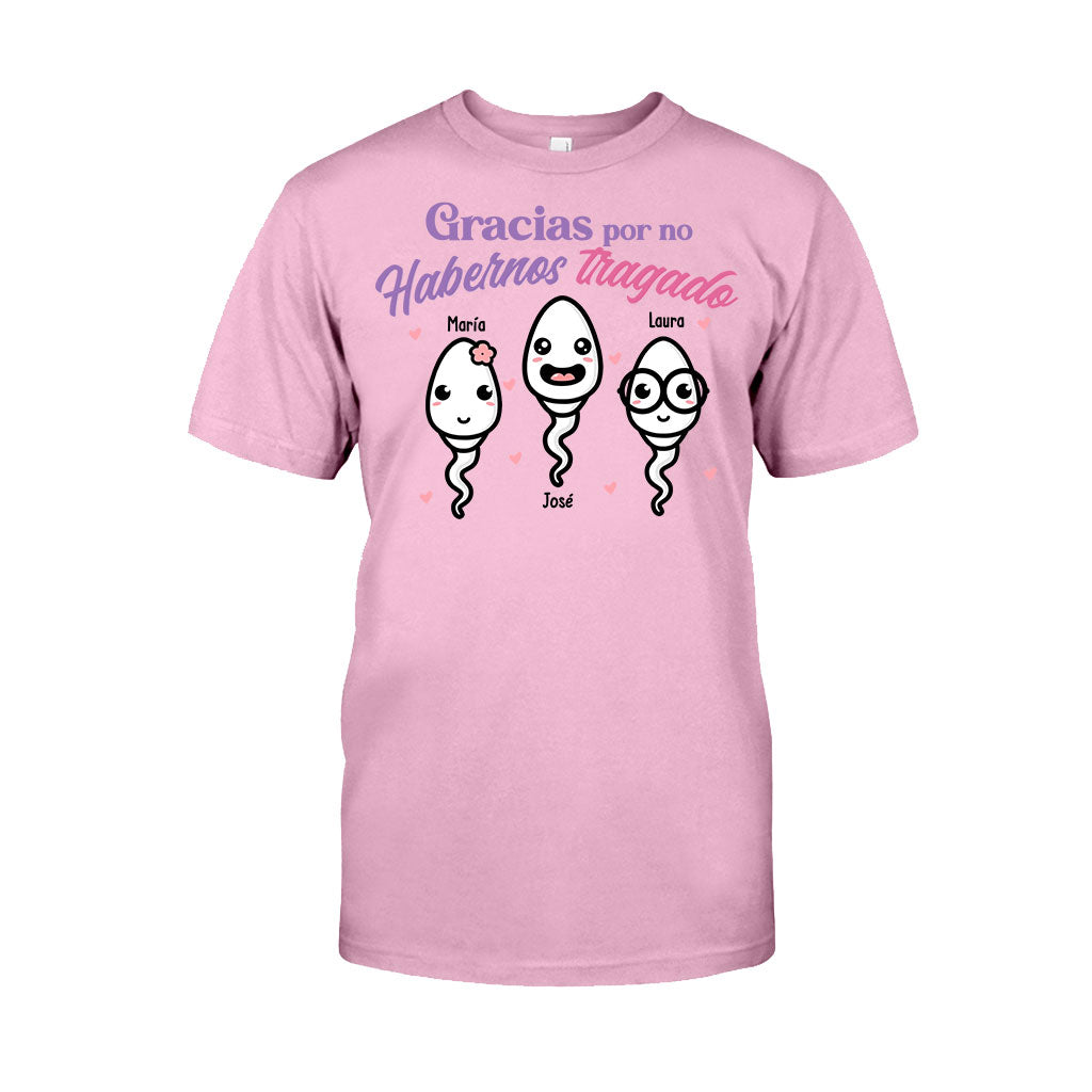 Gracias Por No Habernos Tragado - T-shirt et sweat à capuche personnalisés pour mère
