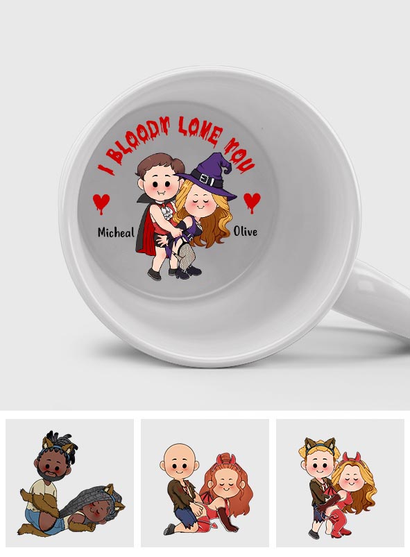 Je suis avec toi - Mug personnalisé pour couple avec message caché