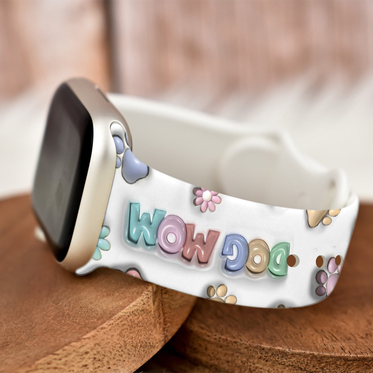 Maman d'animal de compagnie - Bracelet Apple Watch personnalisé pour chien