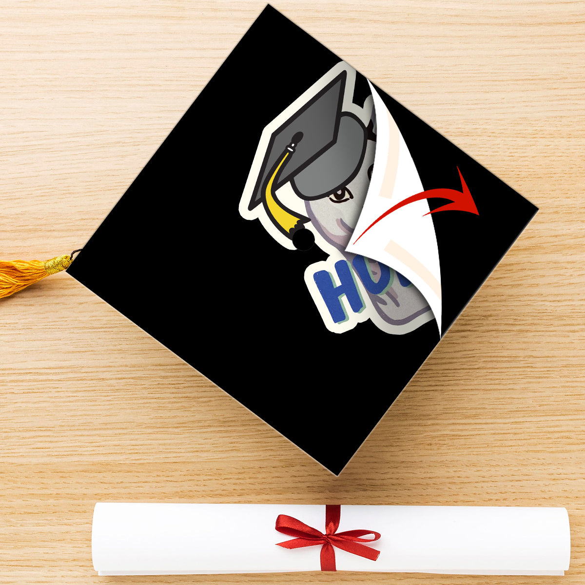 Huh Senior Graduation Meme - Graduation Cap Topper
