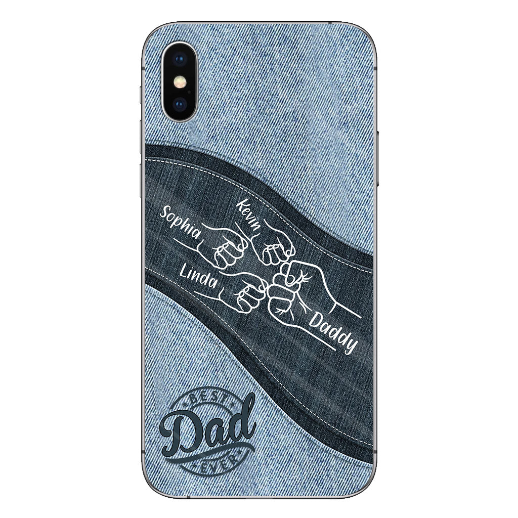 Daddy And Me Daddy's Team - Personalized Father Phone Case