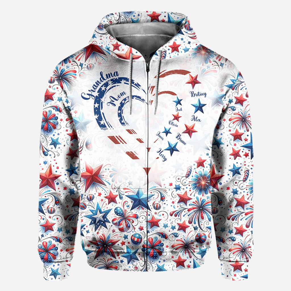 T-shirt personnalisé « Grand-mère américaine »