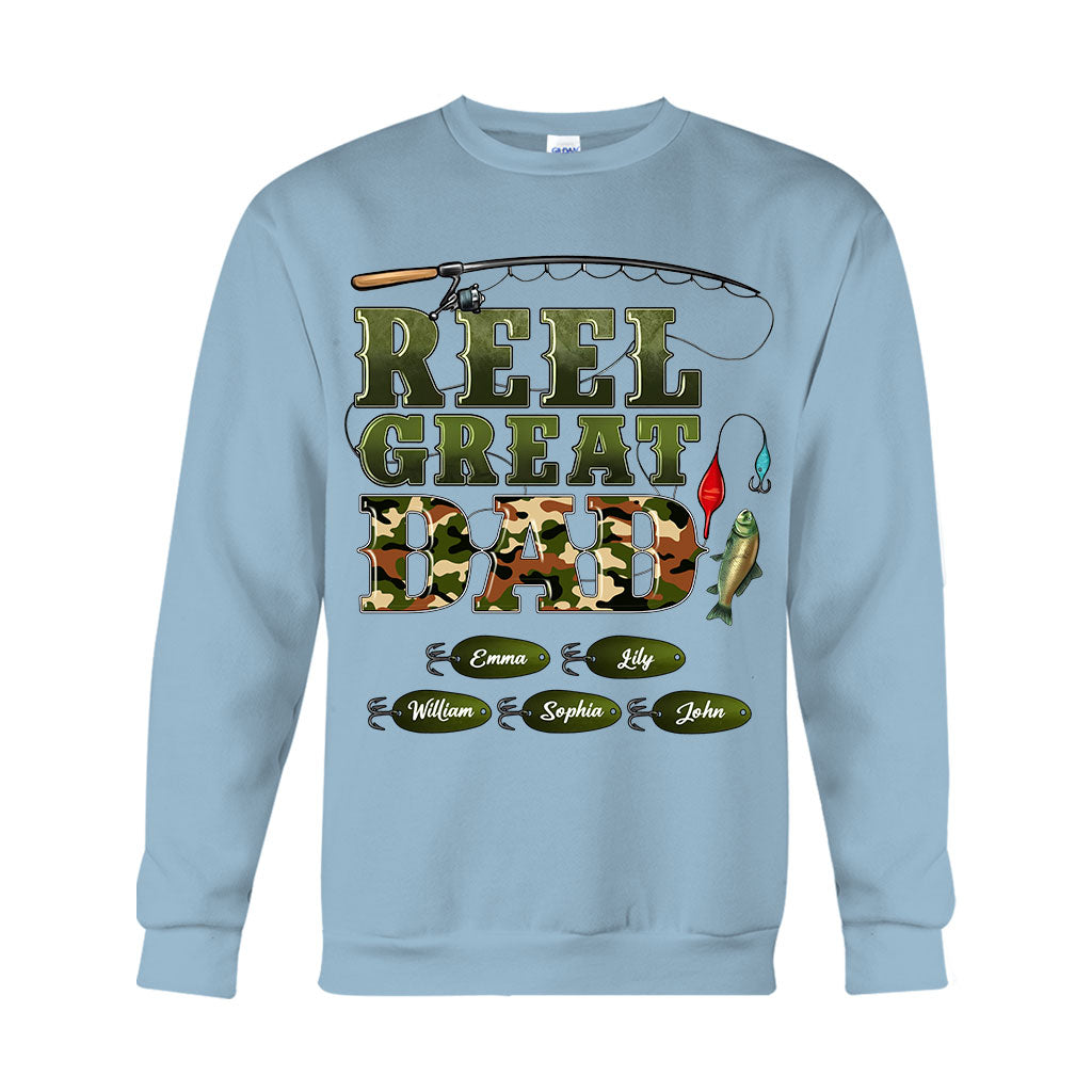 T-shirt et sweat à capuche personnalisés Western Reel Great Dad Camouflage - T-shirt et sweat à capuche pour papa