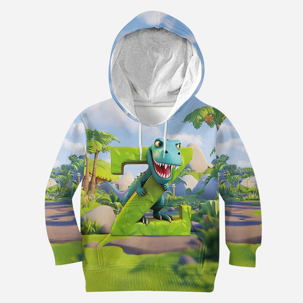 Dinosaur Alphabet - Personalized Kid All Over Shirt