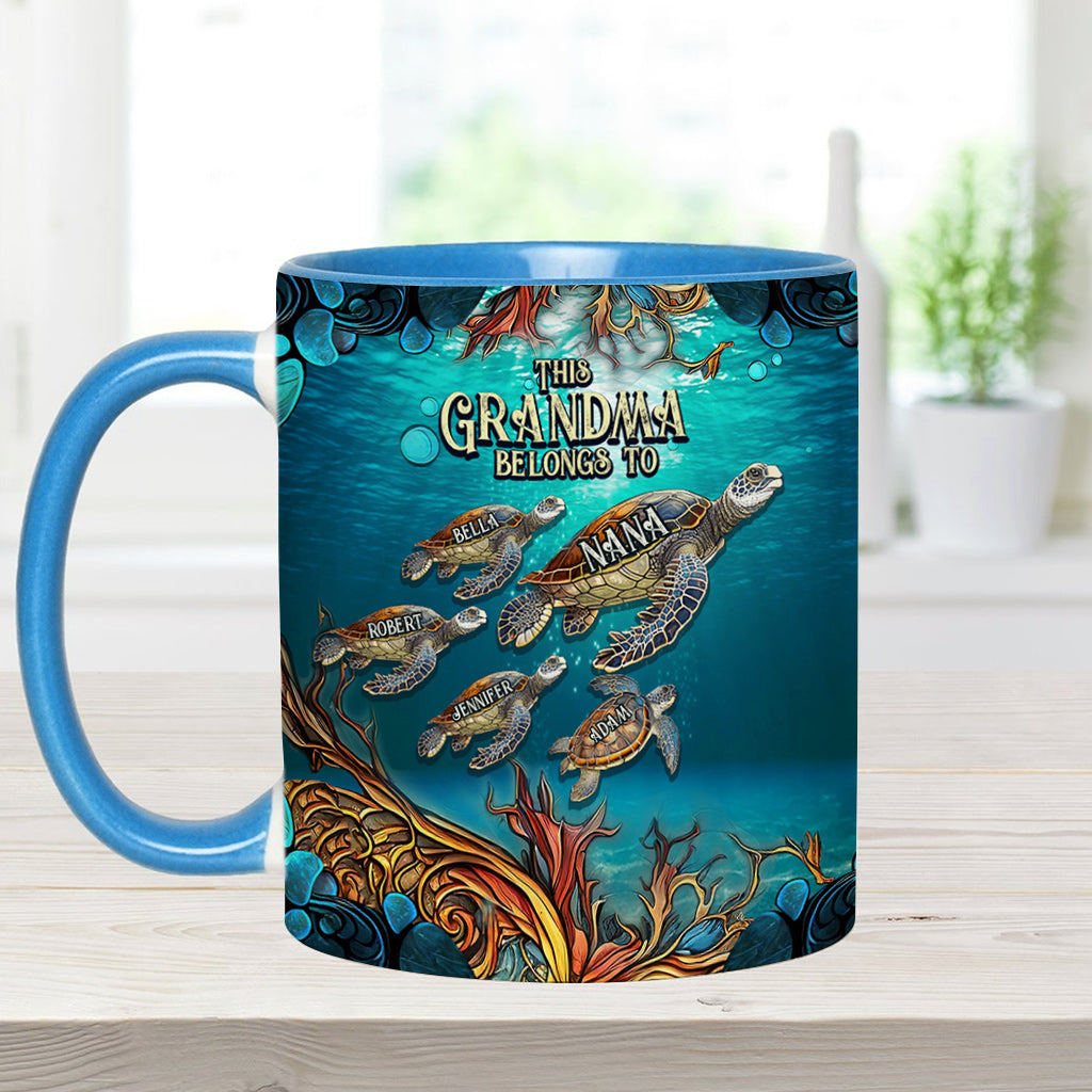 Cette grand-mère appartient à - Mug personnalisé pour grand-mère