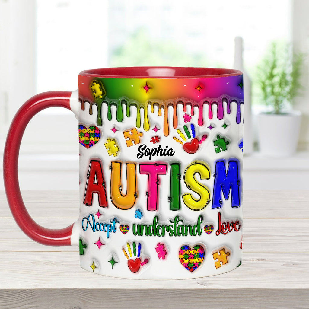 Sensibilisation à l'autisme - Mug personnalisé pour la sensibilisation à l'autisme