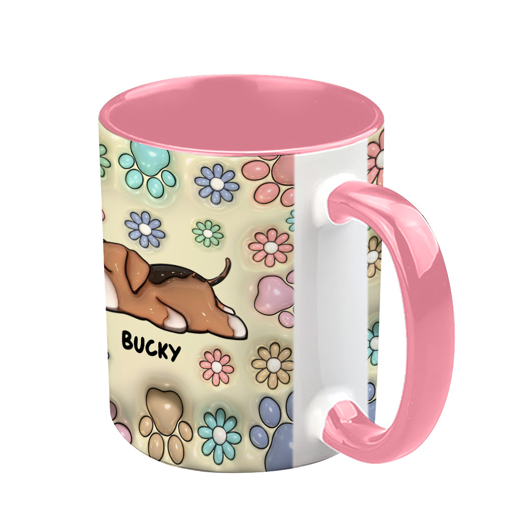 Maman de chien, Papa de chien - Mug personnalisé avec motif chien