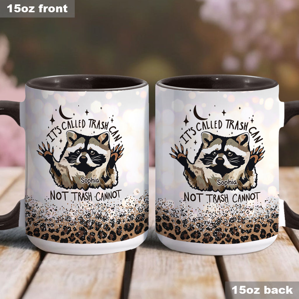 Trash Cannot - Personalized Raccoon Accent Mug