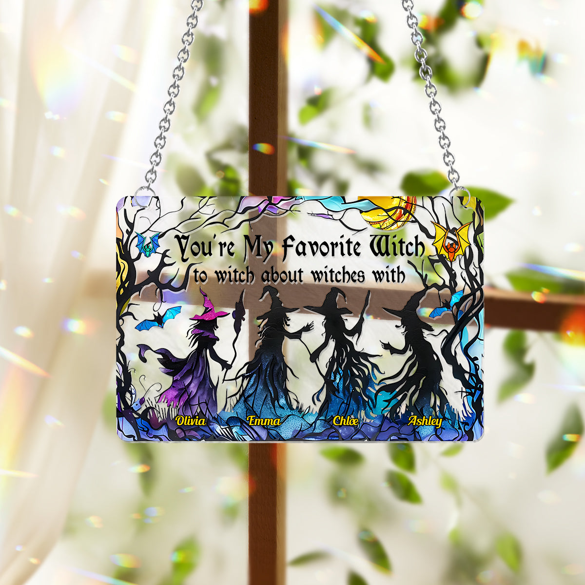 Girls Will Be Girls - Personalized Bestie Window Hanging Suncatcher Ornament