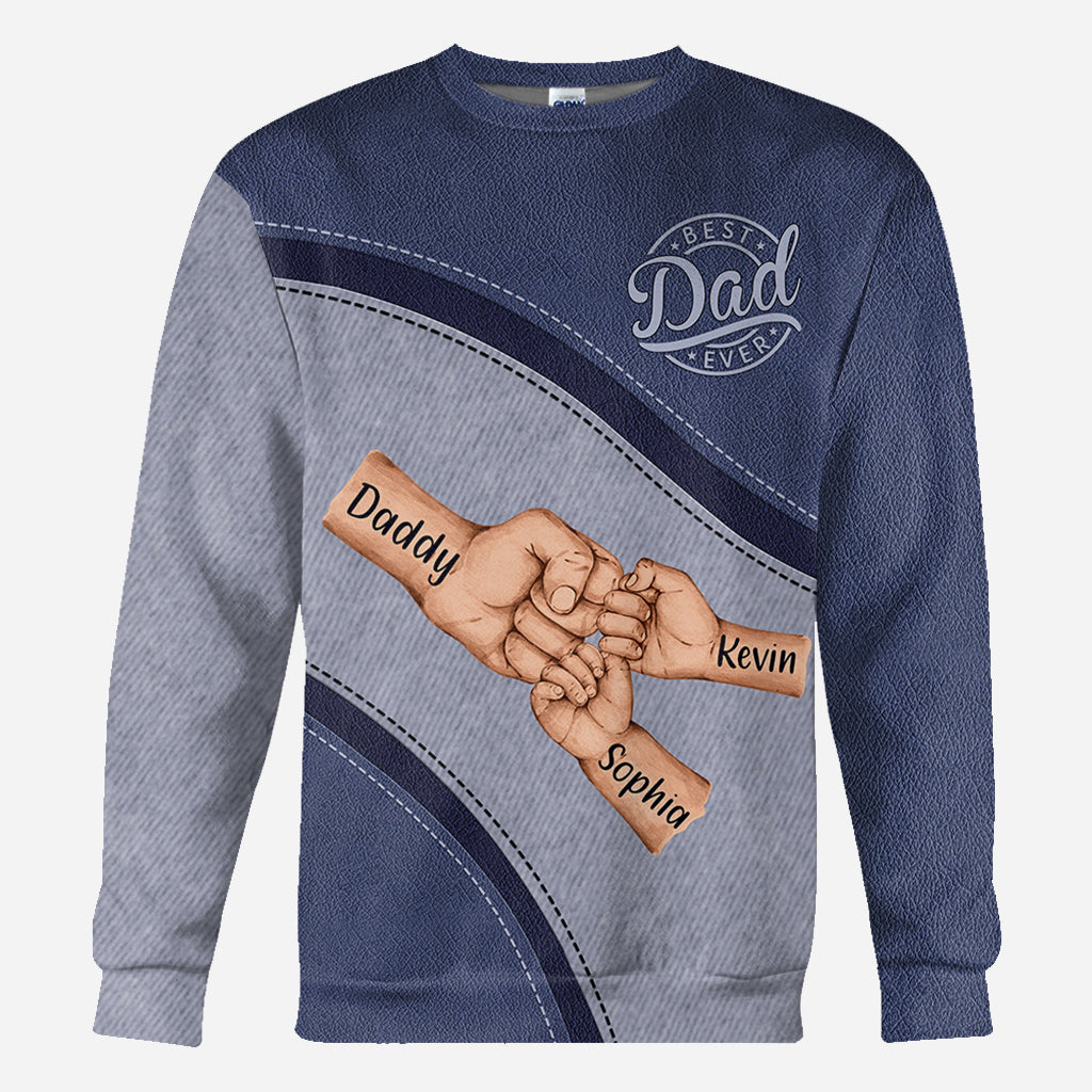 Meilleur papa du monde - T-shirt personnalisé pour papa