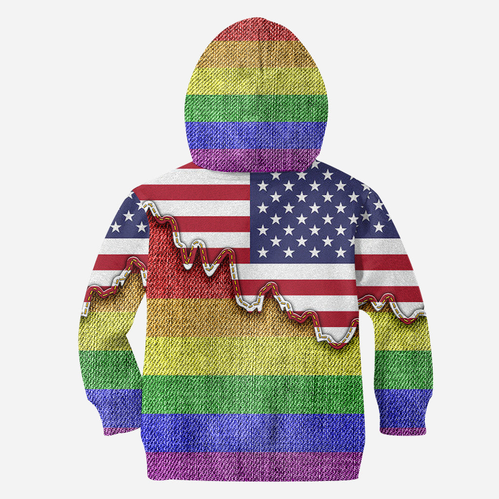 Je suis courageux, je suis meurtri. True Colors - T-shirt personnalisé de soutien LGBT.