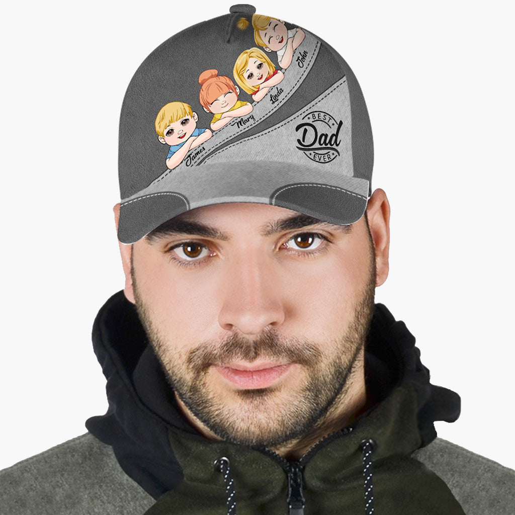 Meilleur papa du monde - Casquette classique personnalisée pour papa