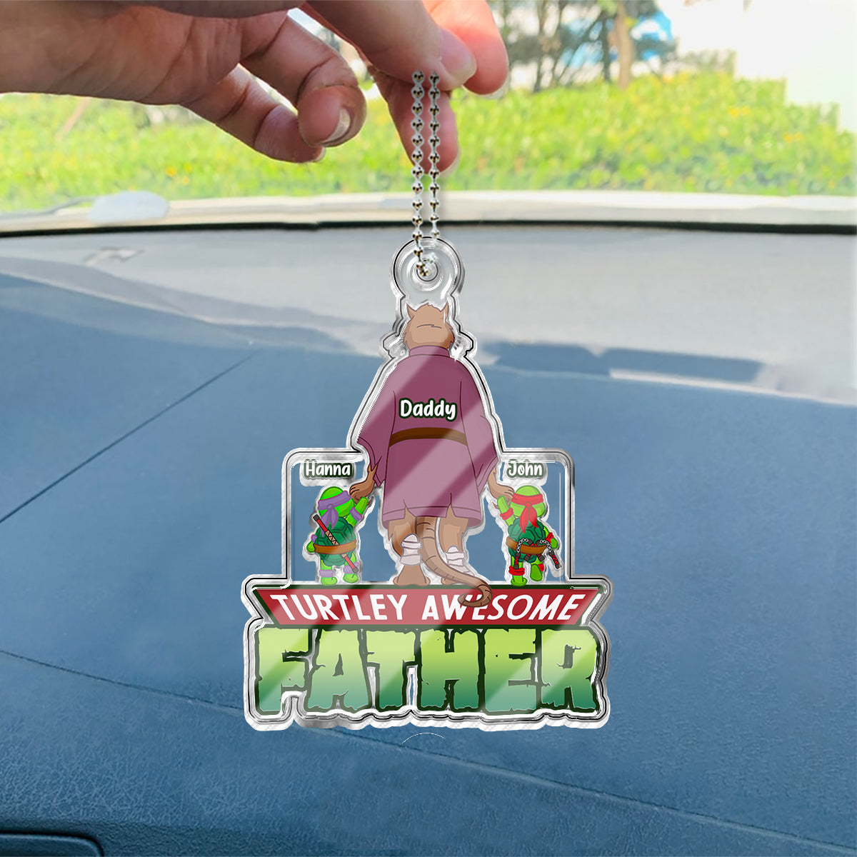 UFO With A Cat - Personalized Cat Custom Shaped Car Ornament