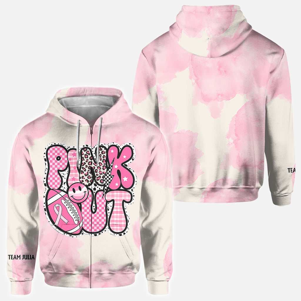 Pink Out - Personalized Breast Cancer Awareness All Over Shirt