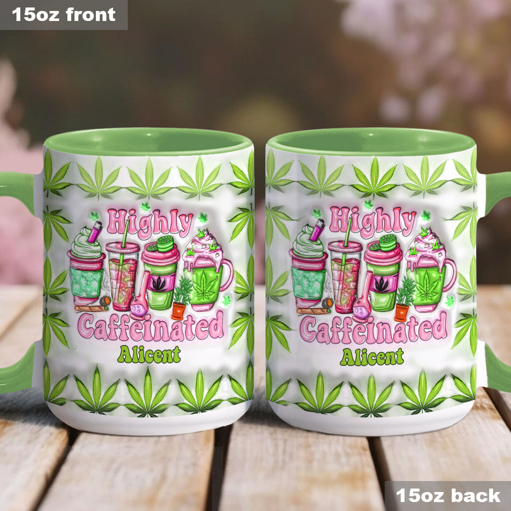 Mug personnalisé « Amoureux du cannabis » pour les amateurs de café ultra-caféiné (420).