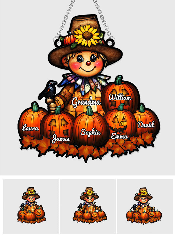 Grand-mère Automne - Ornement attrape-soleil personnalisé à suspendre à la fenêtre pour grand-mère