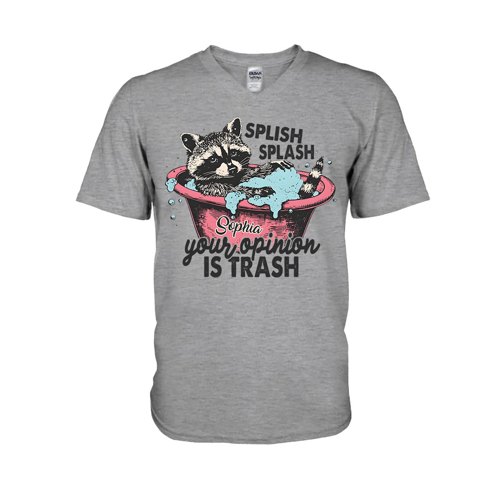 Splash Splash Ton opinion est nulle - T-shirt et sweat à capuche personnalisés avec un raton laveur