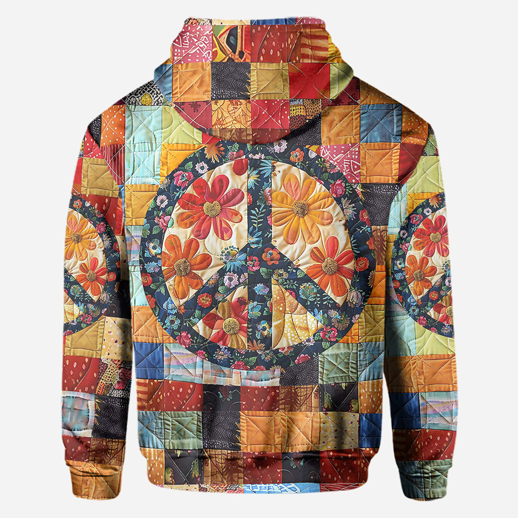 T-shirt hippie personnalisé Trippie Hippie Sign - T-shirt intégral hippie