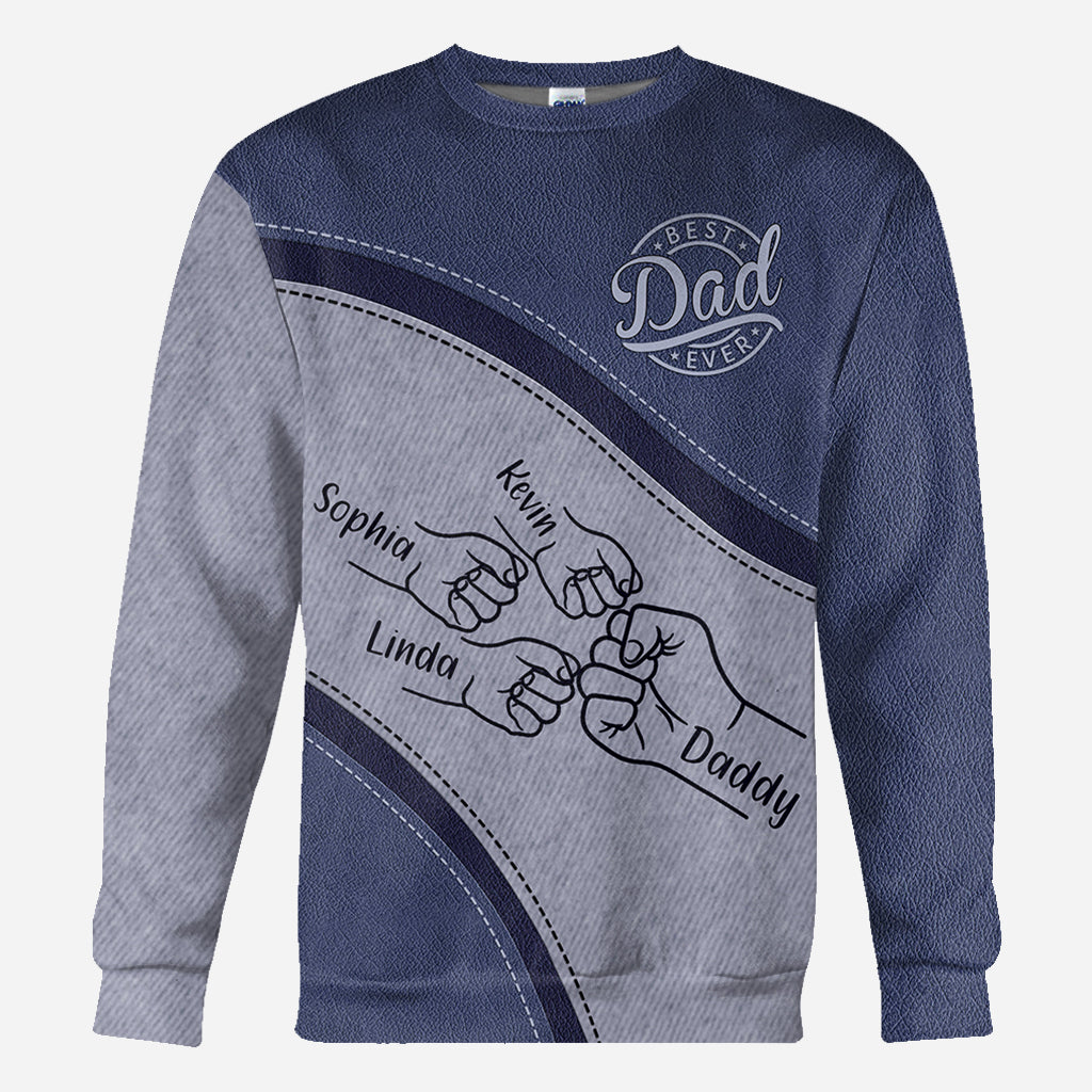 Meilleur papa du monde - T-shirt personnalisé « Meilleur papa du monde »